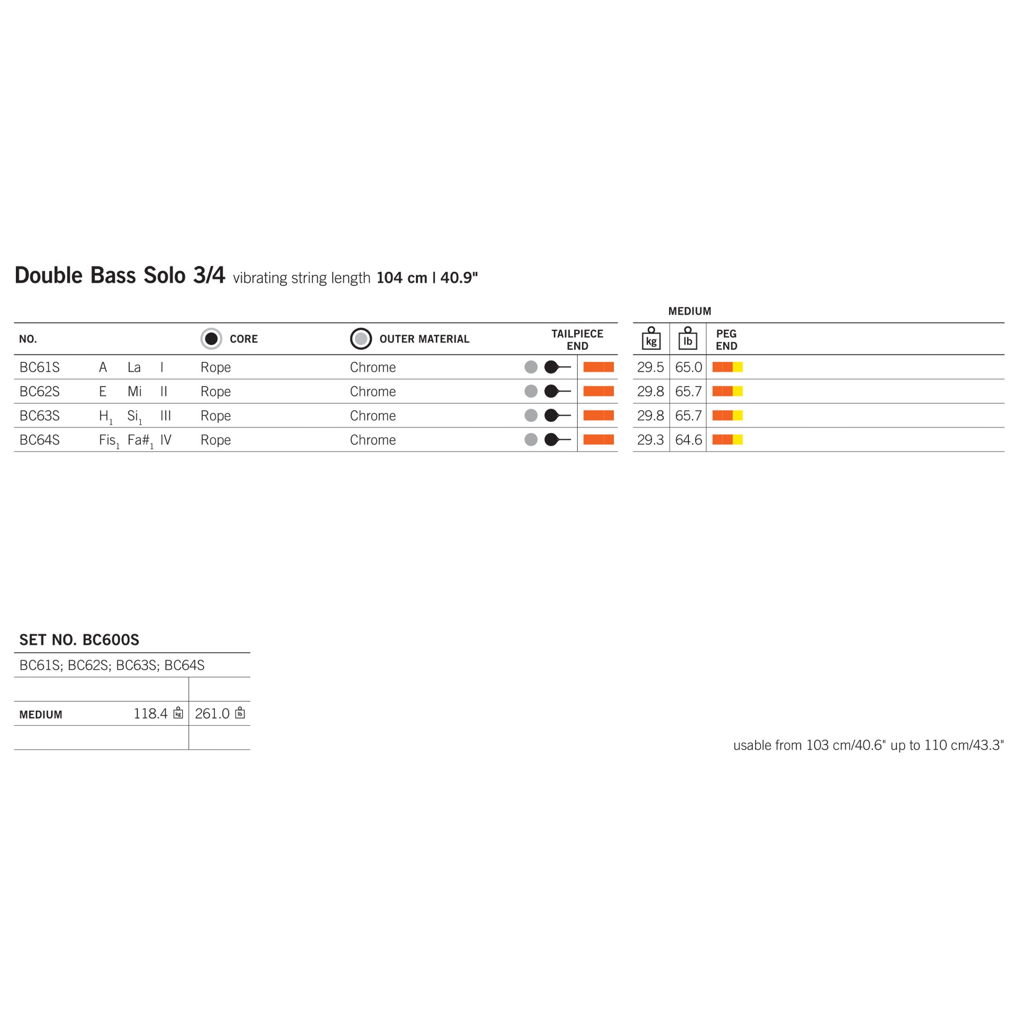 Thomastik Belcanto Bass Solo E (II) String