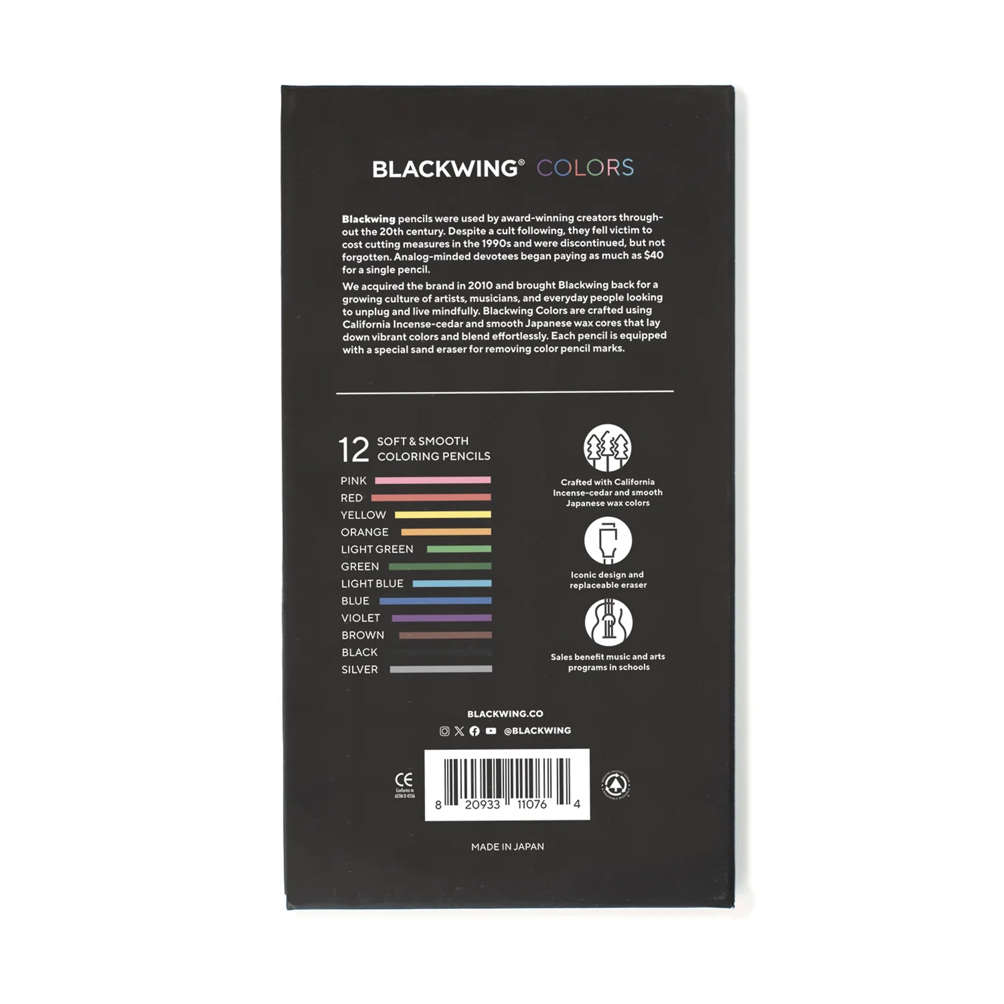 Blackwing Color Pencils (12-Pack)