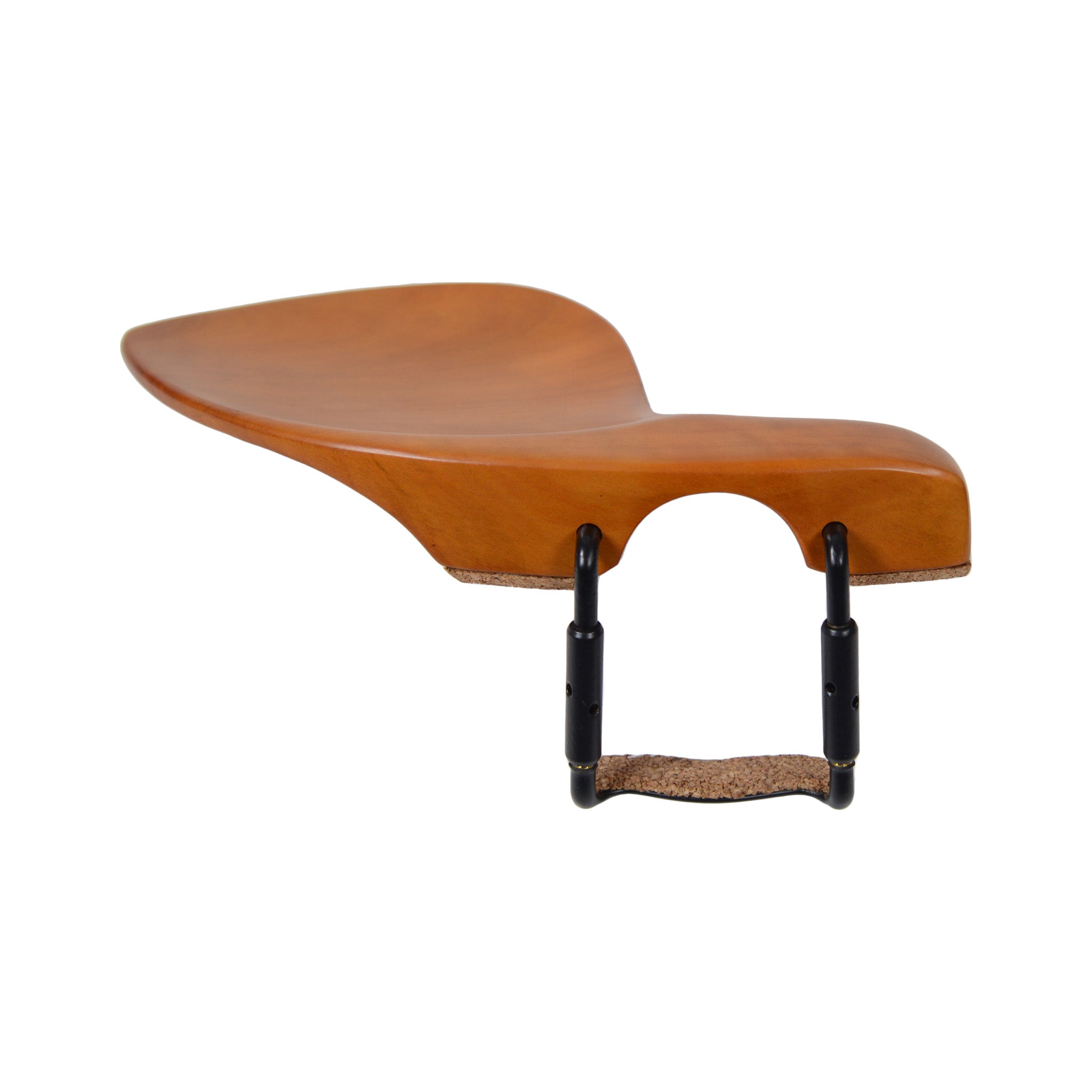 Supreme Guarneri Boxwood Violin Chinrest with Black Hardware