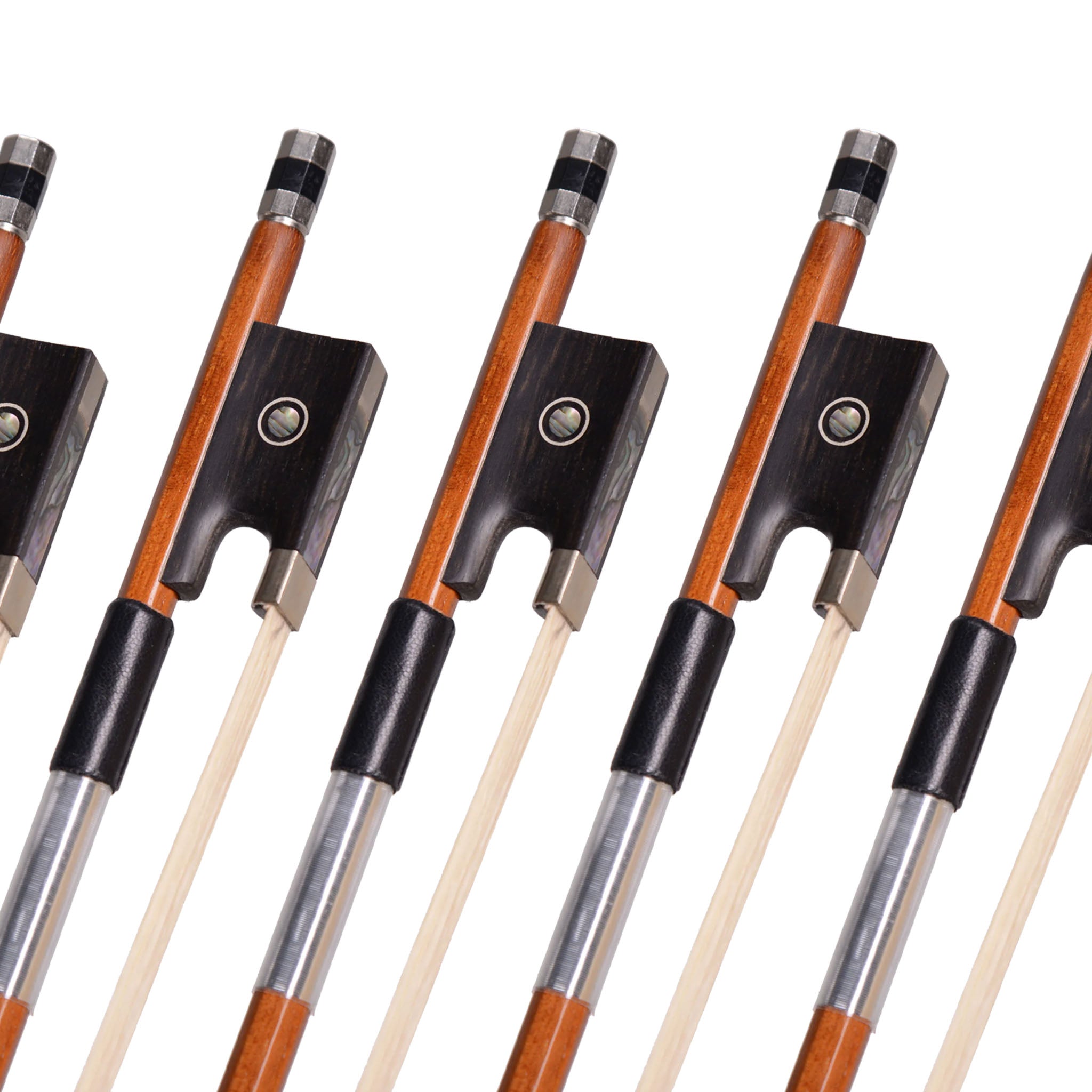 Brazilwood Nickel-Wound Violin Bow, 5-Pack