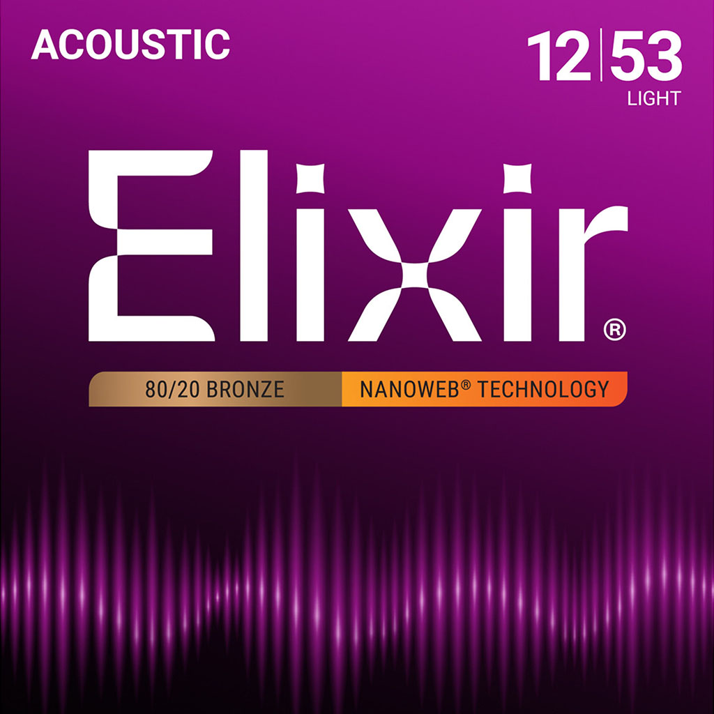 Elixir Phosphor Bronze Acoustic Guitar String Set, Light