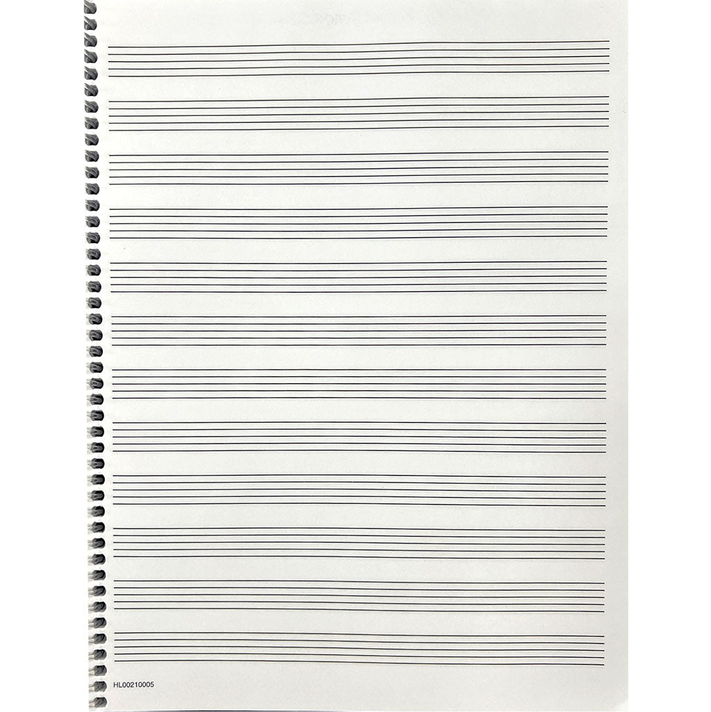 Hal Leonard Spiral Bound Standard Music Manuscript Paper