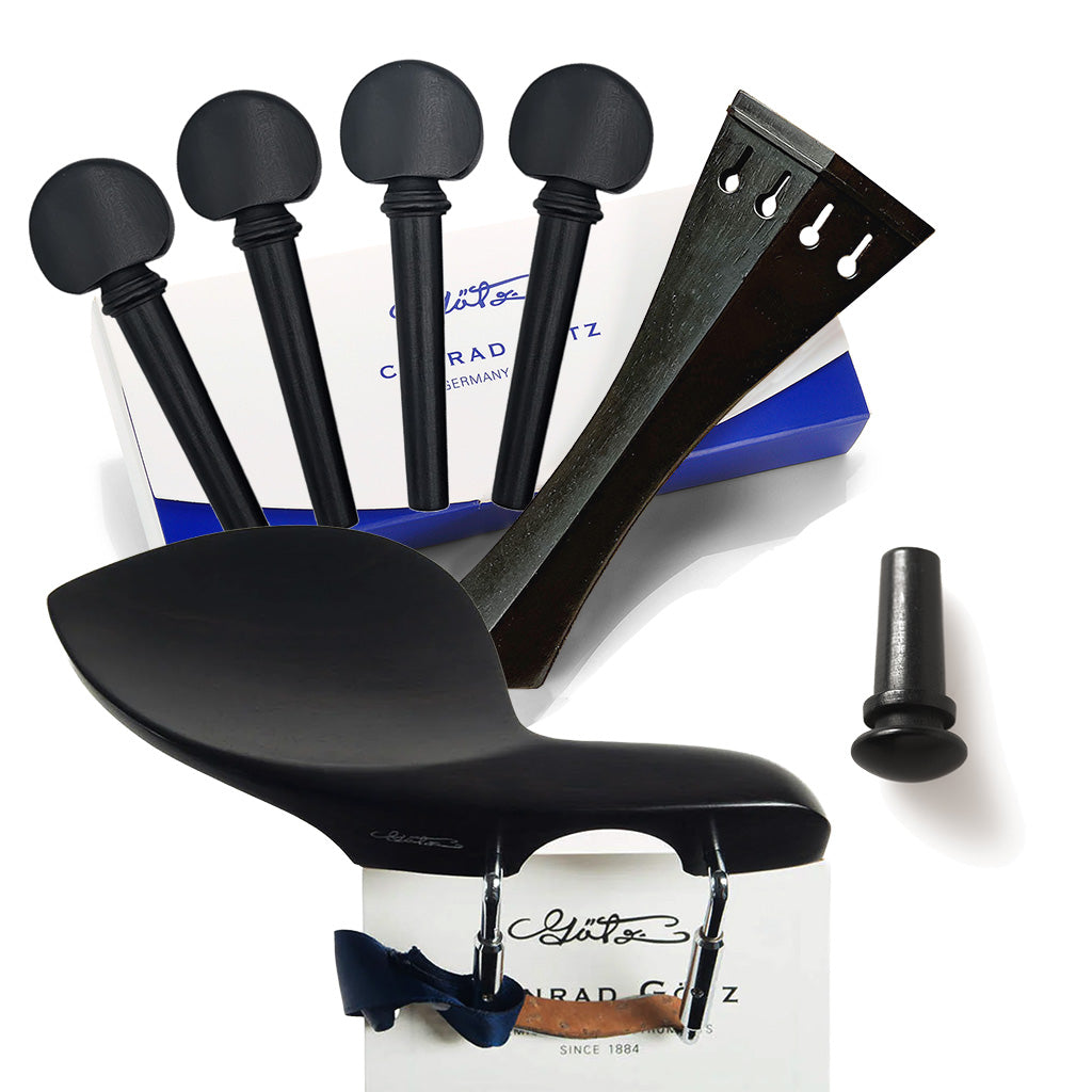 Goetz Winterling Ebony Violin Fittings Set