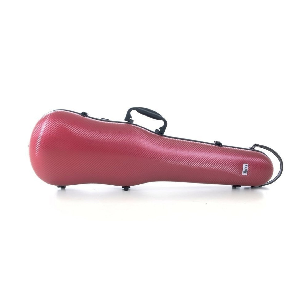 Gewa Pure polycarbonate shaped violin case in red