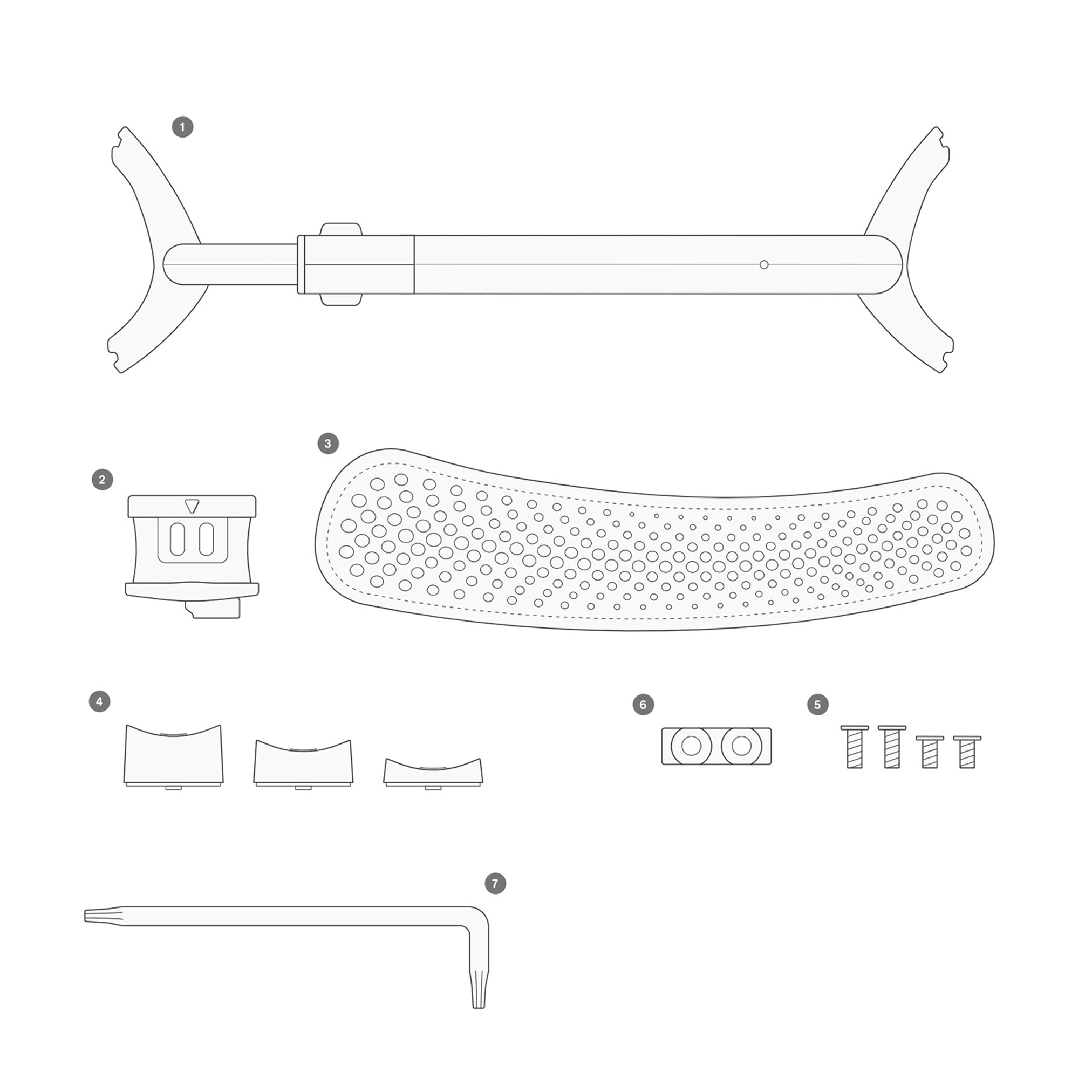Kun Seven Violin Shoulder Rest