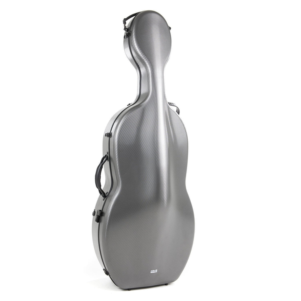 Gewa Pure polycarbonate cello case with wheels in gray
