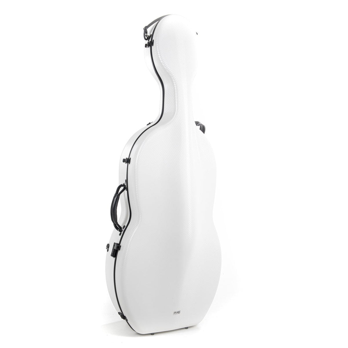 Gewa Pure polycarbonate cello case with wheels in white