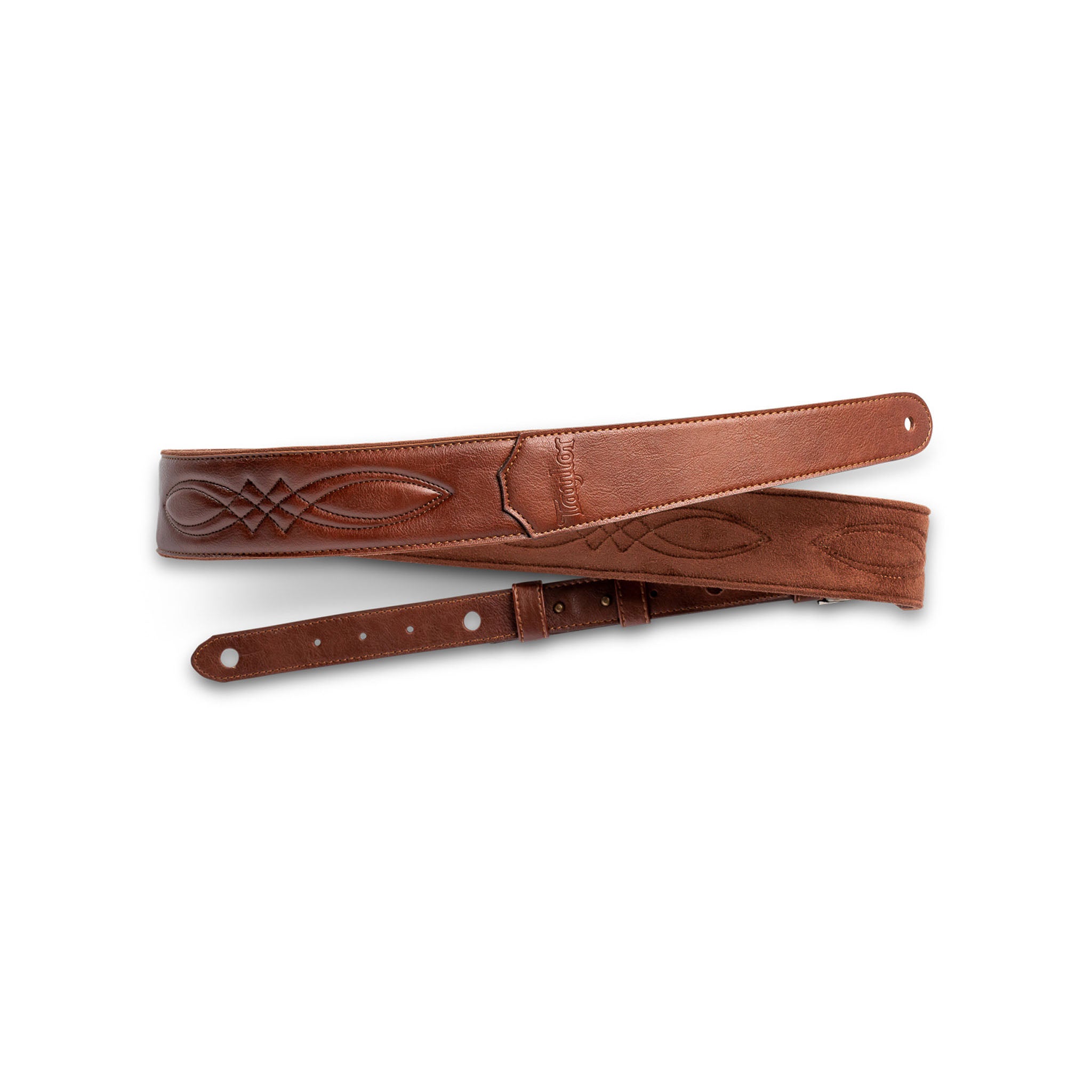 Taylor 2" Vegan Leather Guitar Strap - Medium Brown