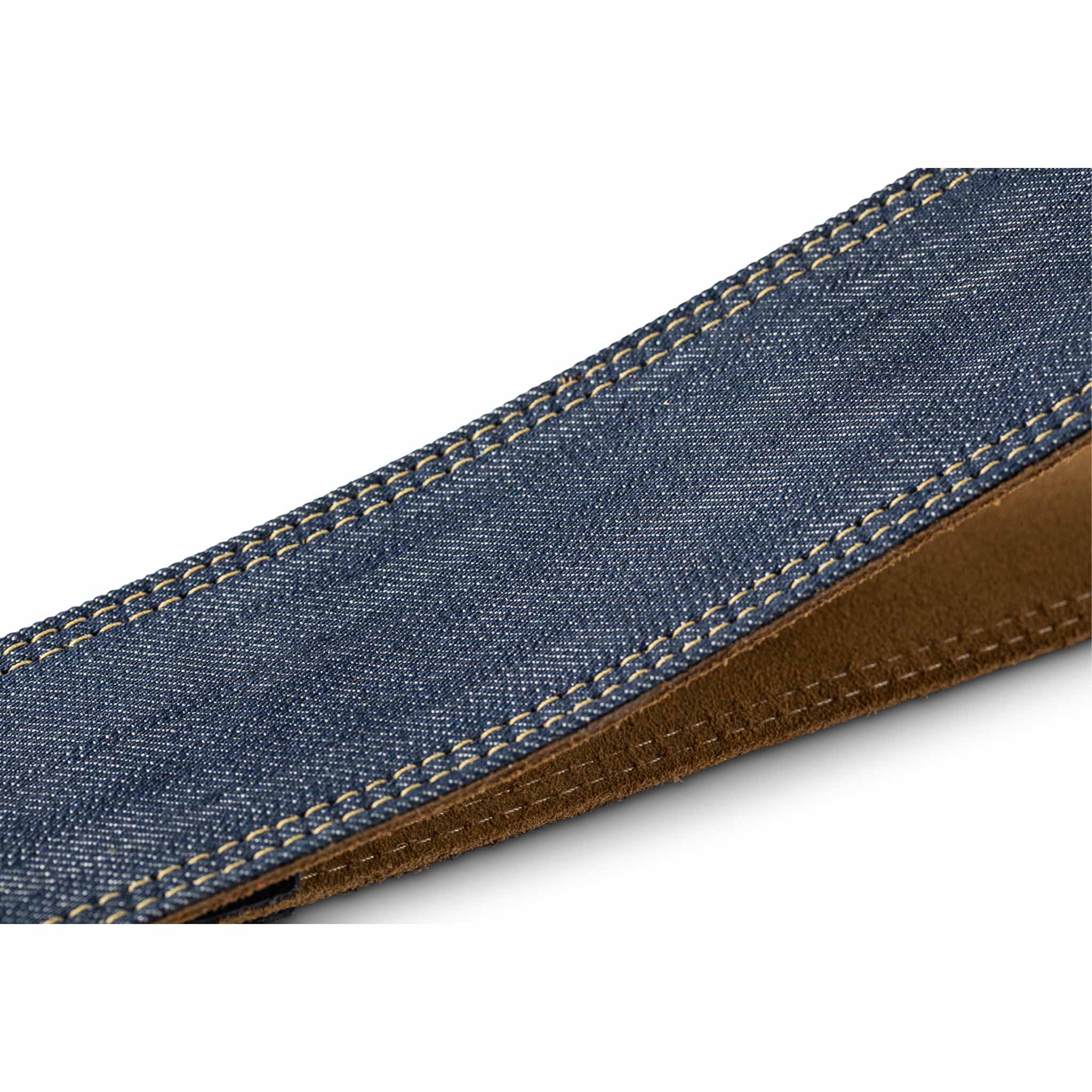 Taylor Blue Denim 2" Guitar Strap - Gold Logo