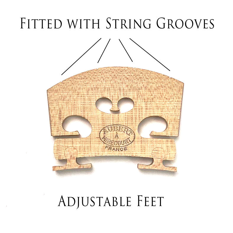 Aubert Mirecourt Self Adjusting Fitted Violin Bridge