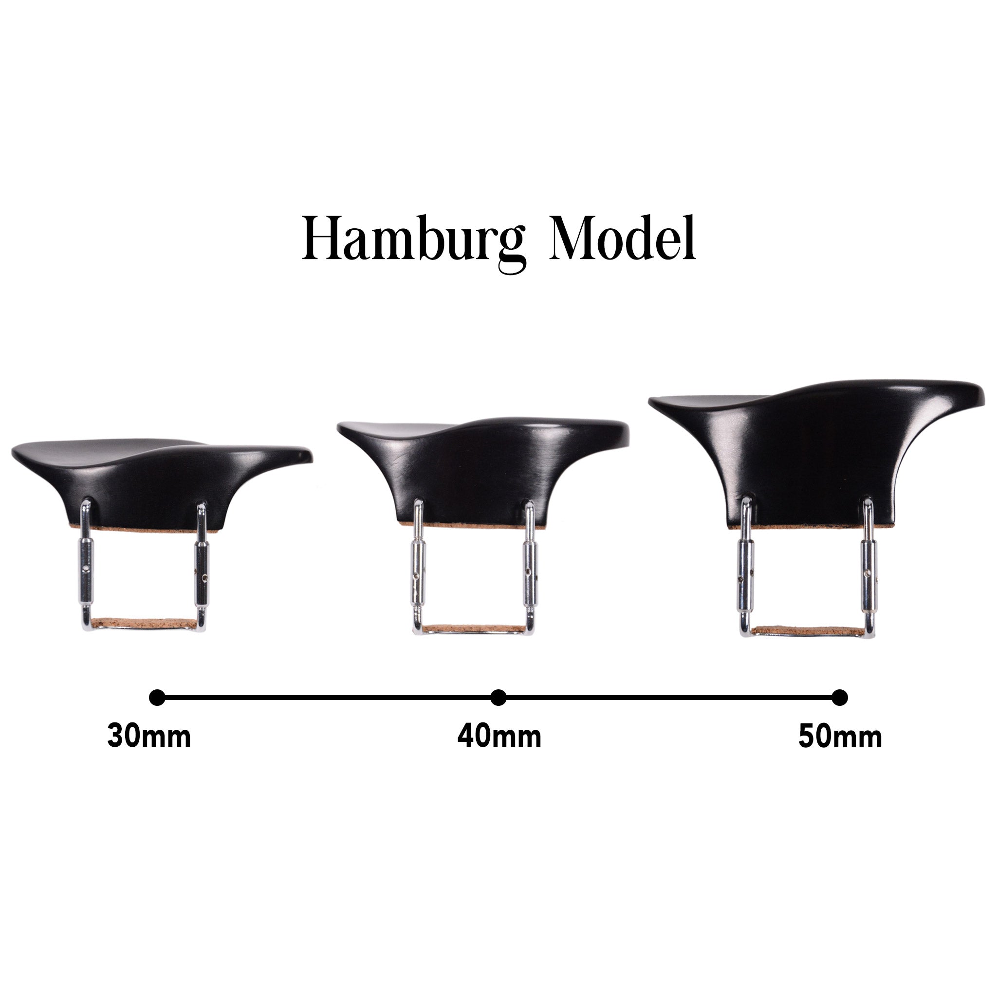 Supreme Hamburg Extra Tall Ebony Violin Chinrest