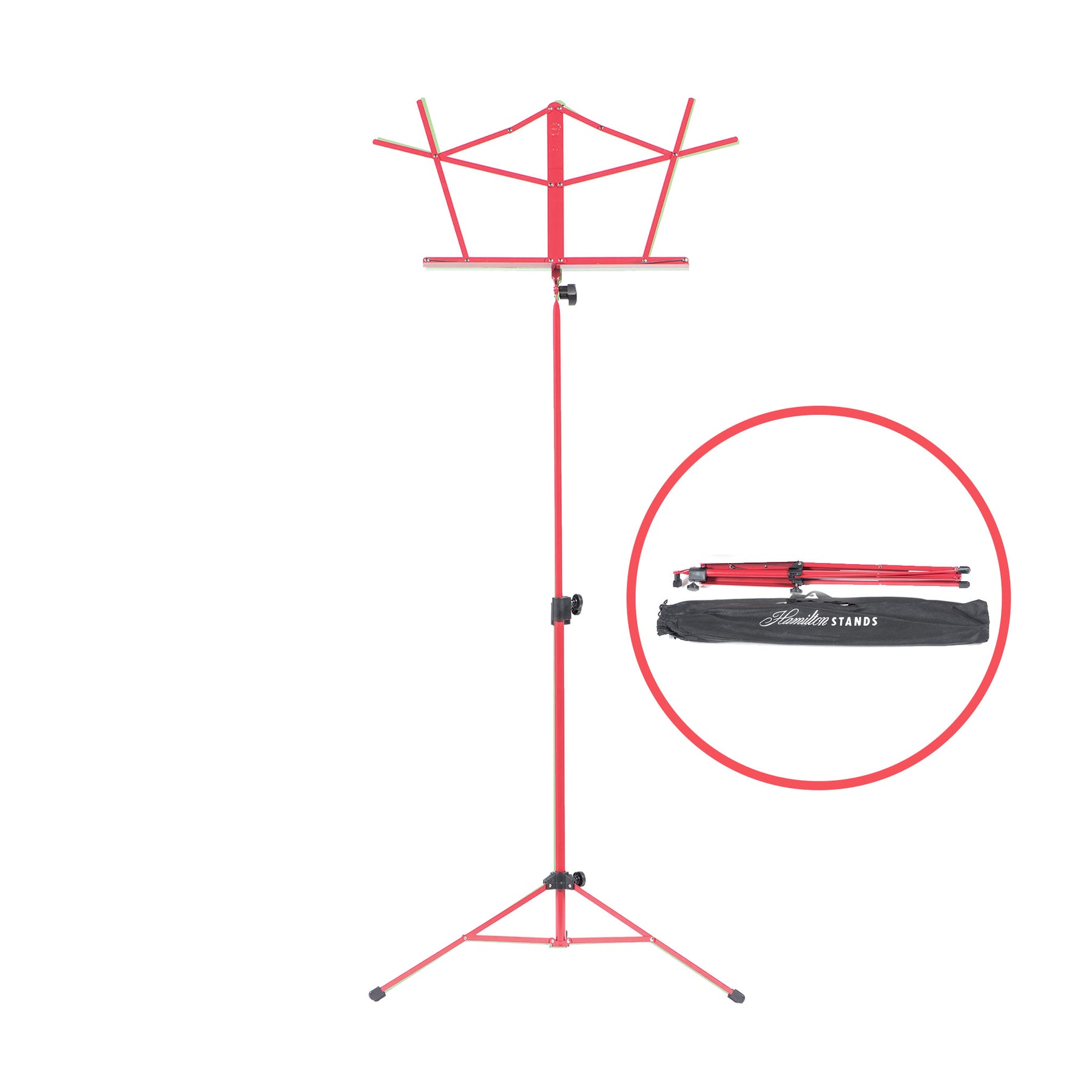 Hamilton Deluxe Folding Music Stand with Bag