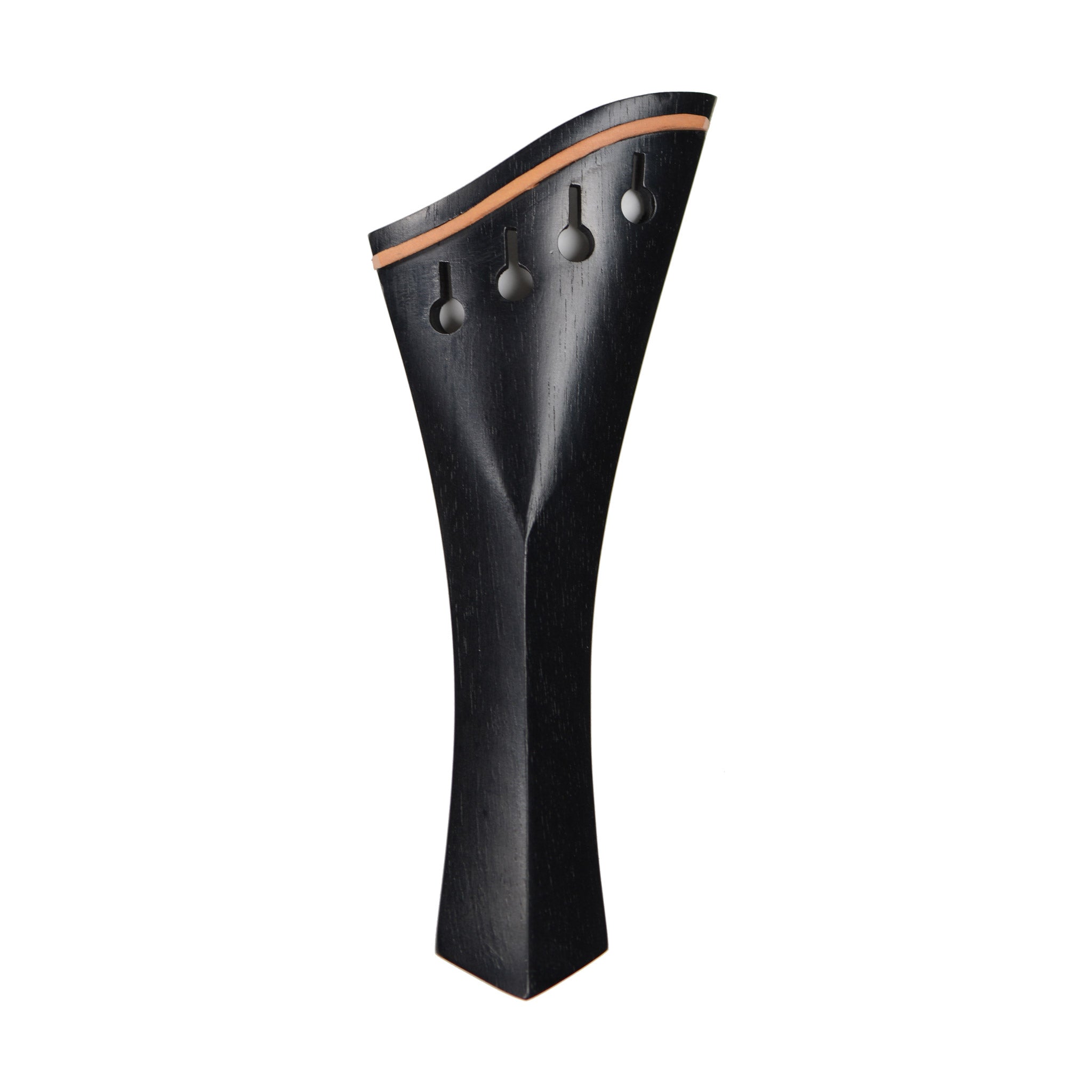 Supreme Harp Ebony Violin Tailpiece with Pearwood Trim