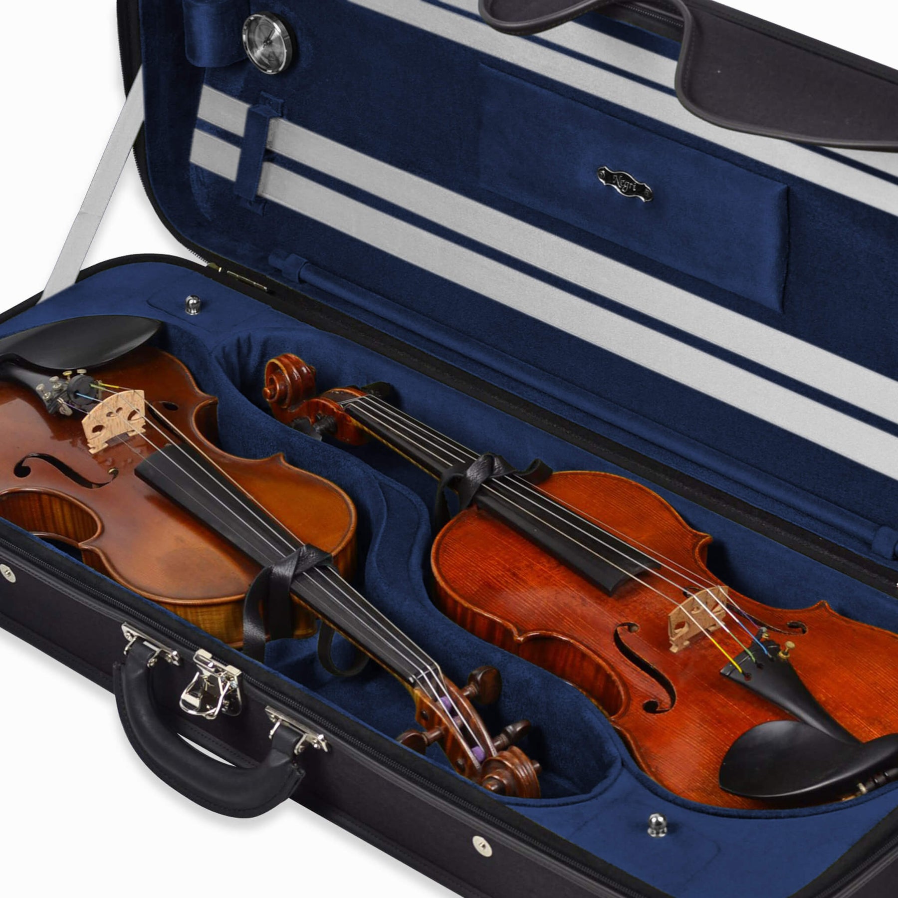 Negri Milano Wooden Double Violin Case