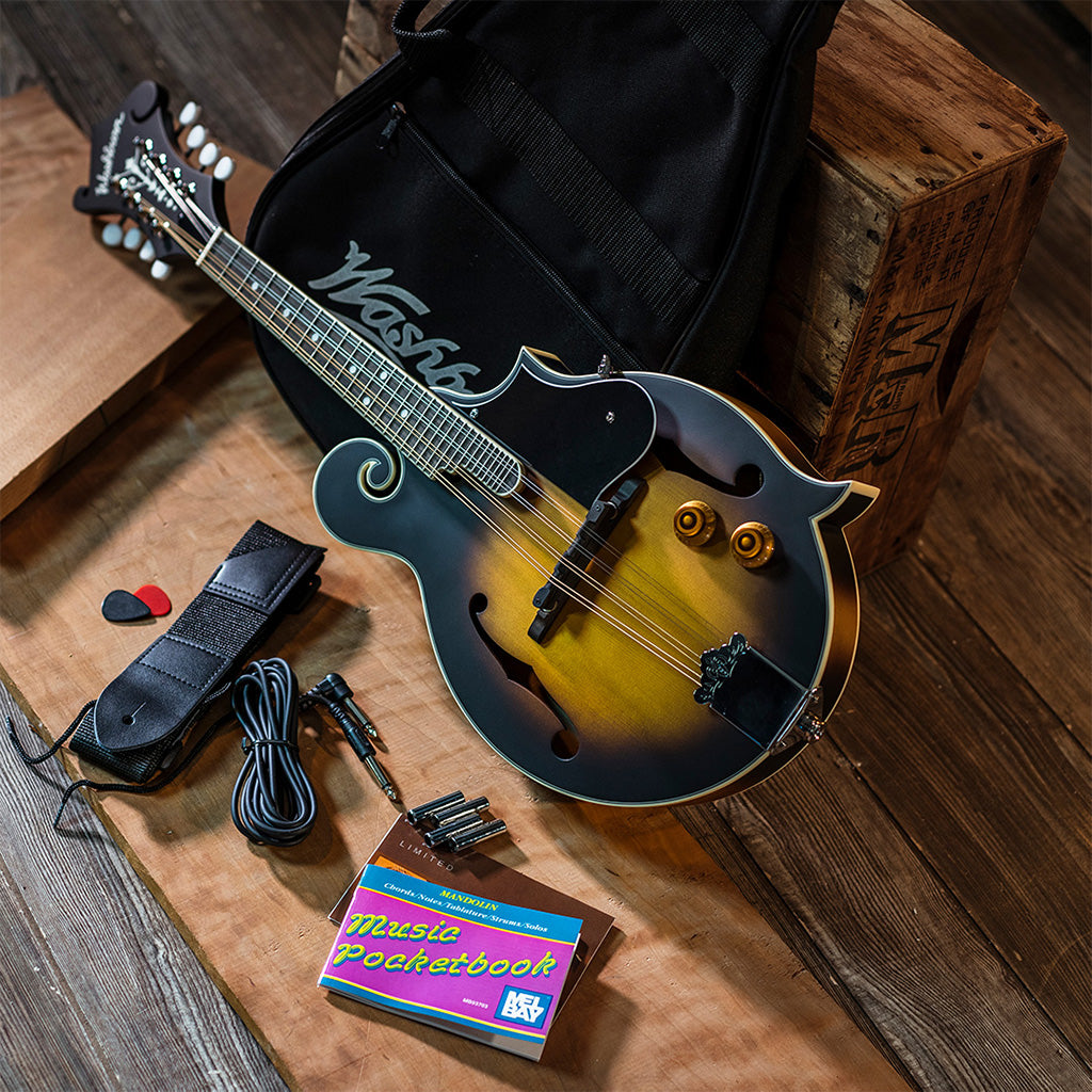 Washburn Americana M3E Acoustic-Electric Mandolin Outfit