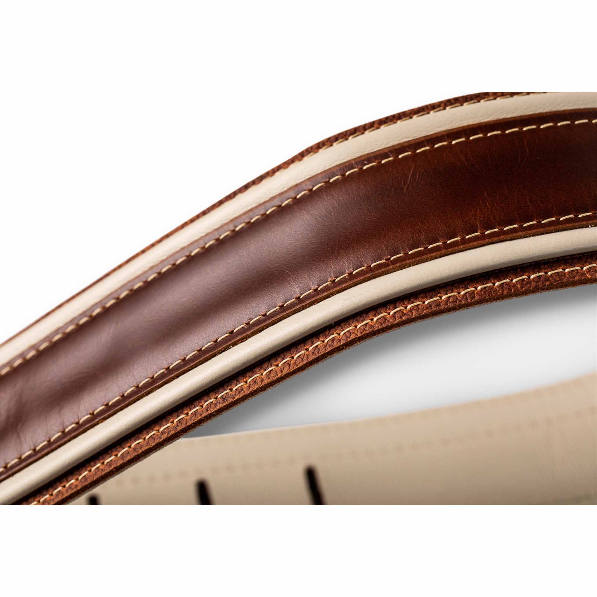 Taylor Element 2.5" Leather Guitar Strap - Brown/Cream