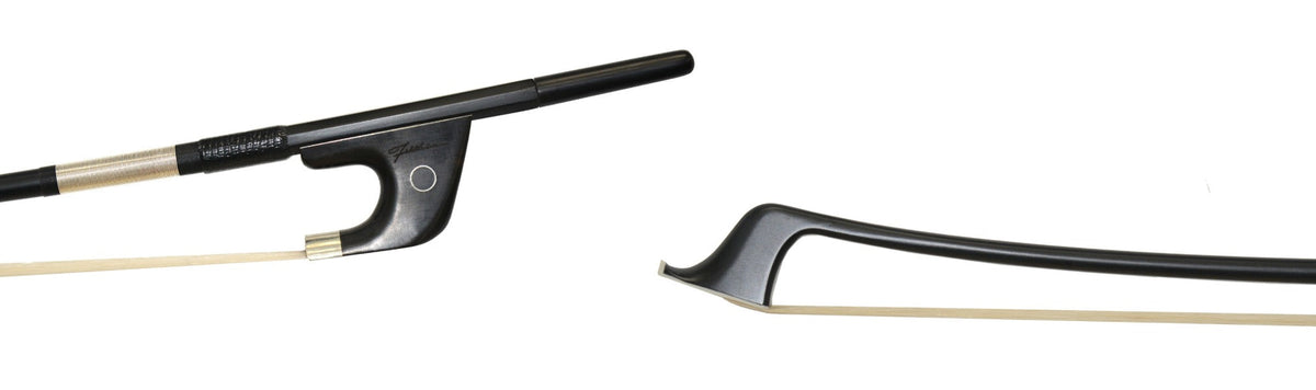 Fiddlerman carbon fiber double bass bow frog and tip