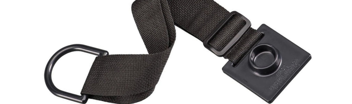 Cello endpin strap with loop to connect to chair