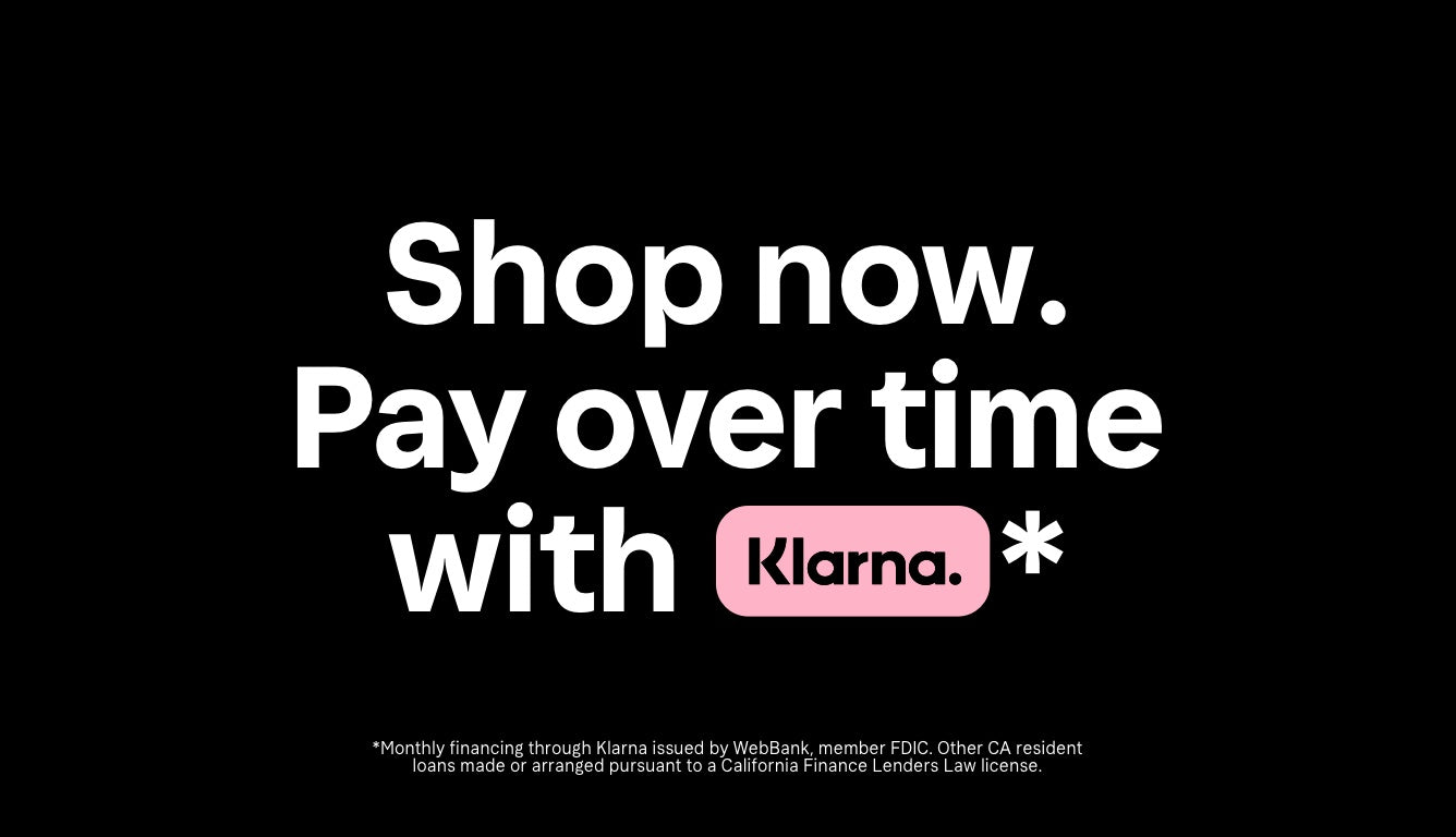 Shop now. Pay over time with Klarna.