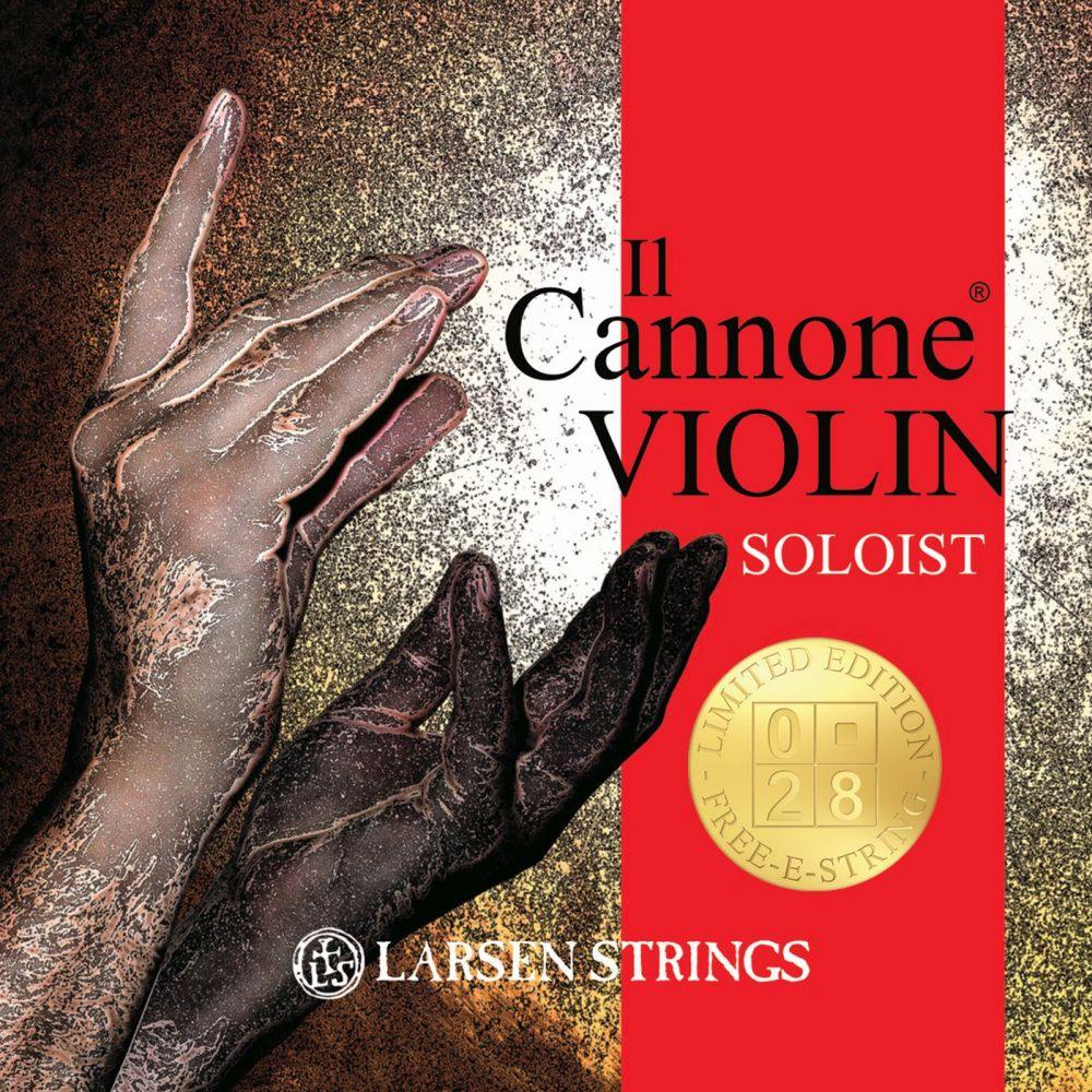 Larsen Il Cannone Soloist Violin String Set + Bonus 0.28 E String