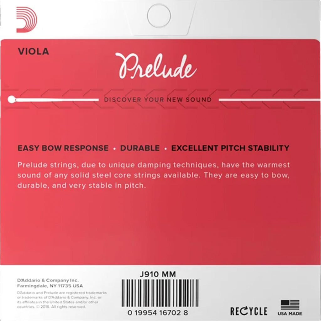 D'Addario Prelude Viola String Set
