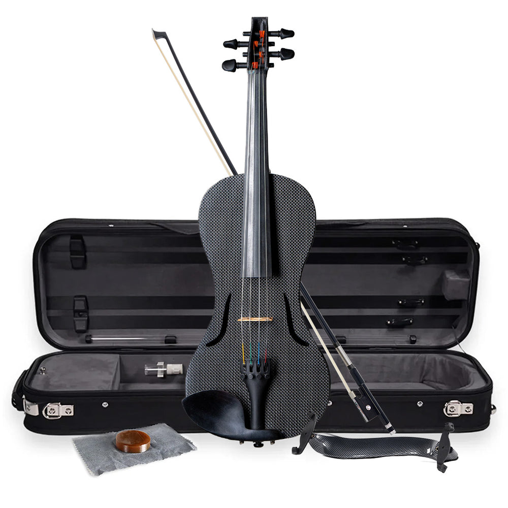 Forte3D™ Carbon Fiber 3D Printed Violin Outfit