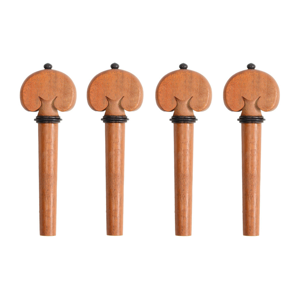 Supreme Heart Shaped Pernambuco Violin Peg Set