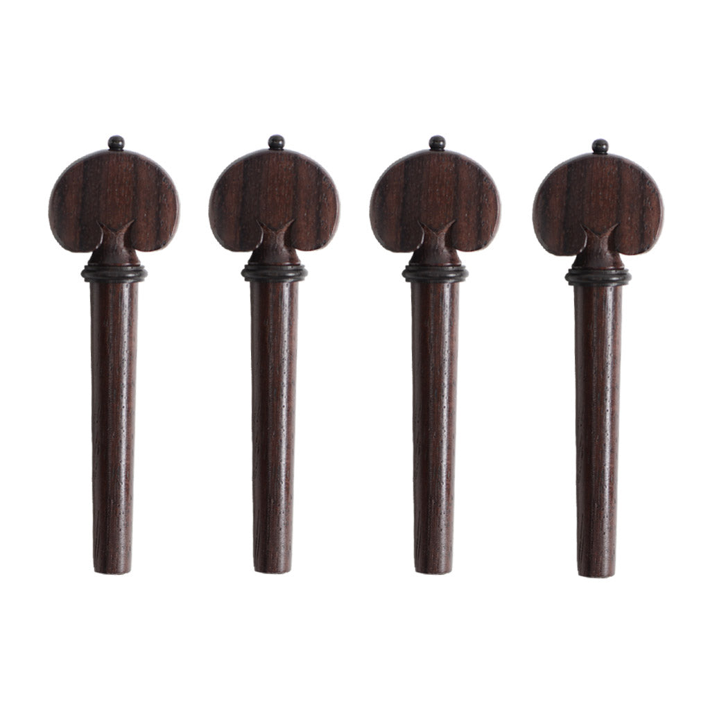 Supreme Heart Shaped Rosewood Violin Peg Set