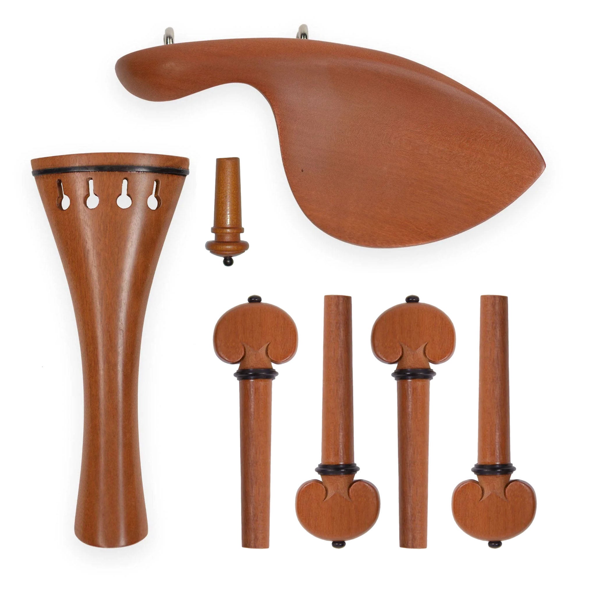 Supreme Heart Boxwood Violin Fittings Set