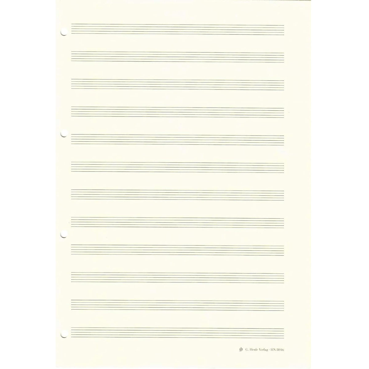 Henle Music Manuscript Paper Notepad