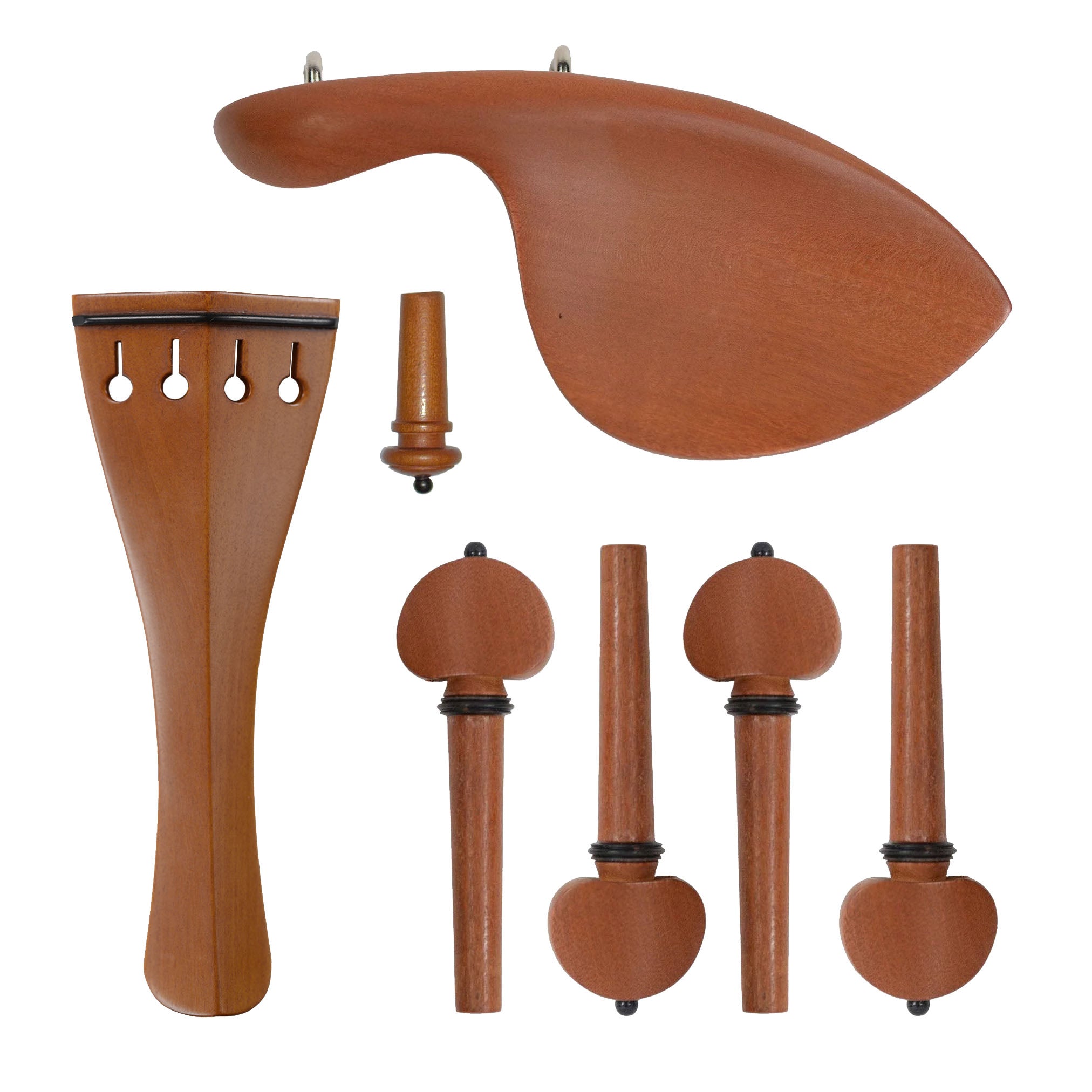 Supreme Hill Boxwood Violin Fittings Set