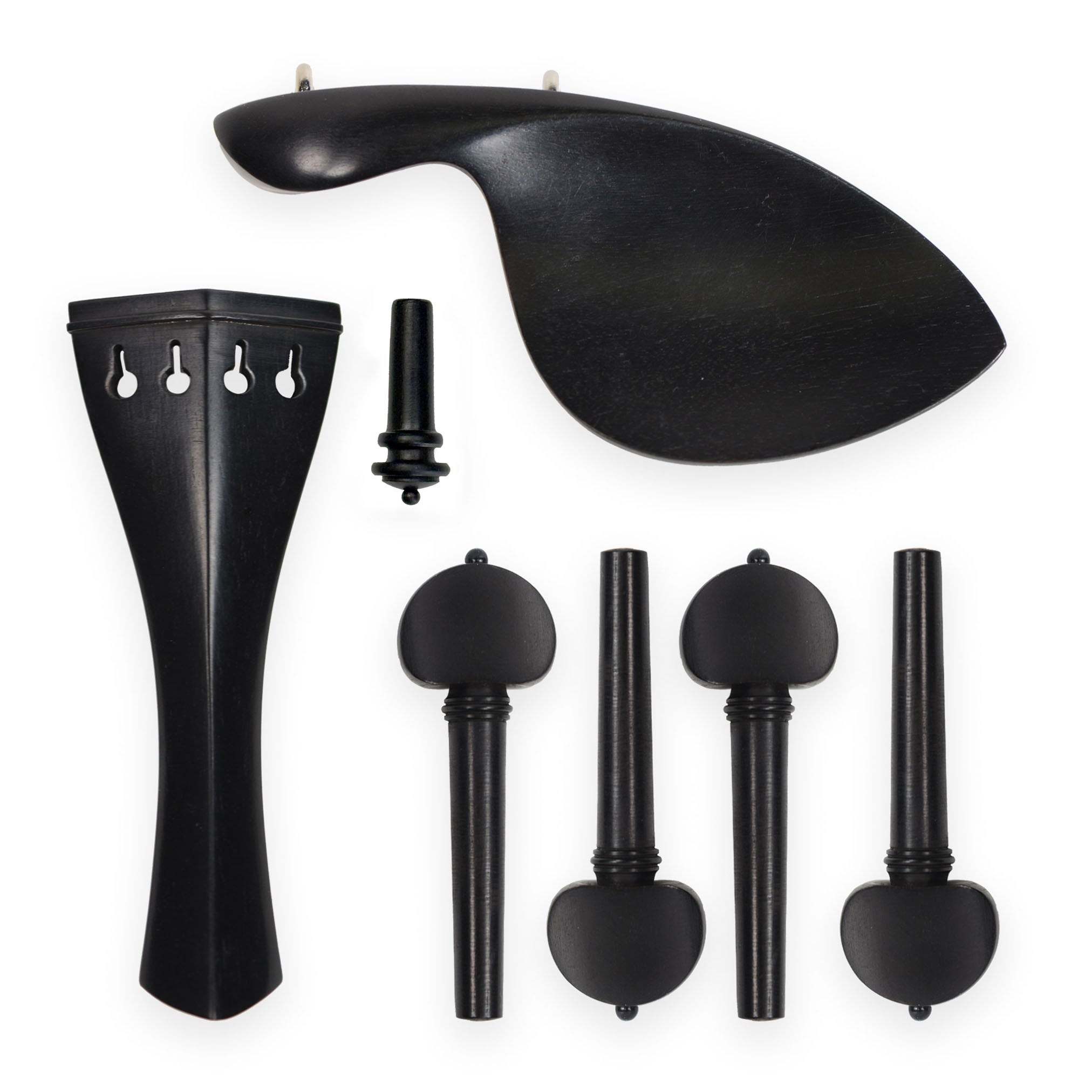 Supreme Hill Ebony Violin Fittings Set