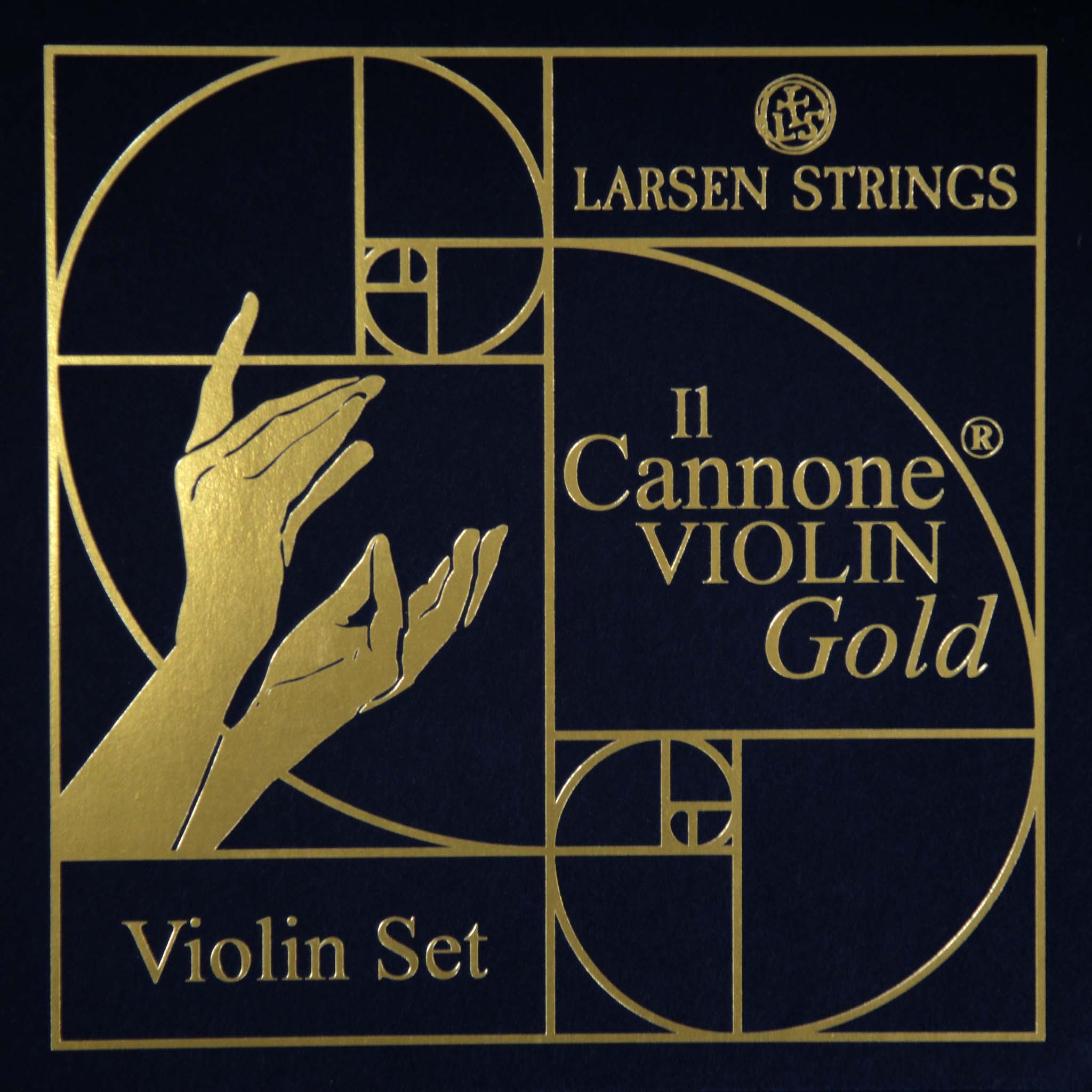 Larsen Il Cannone Violin String Set Package - Front