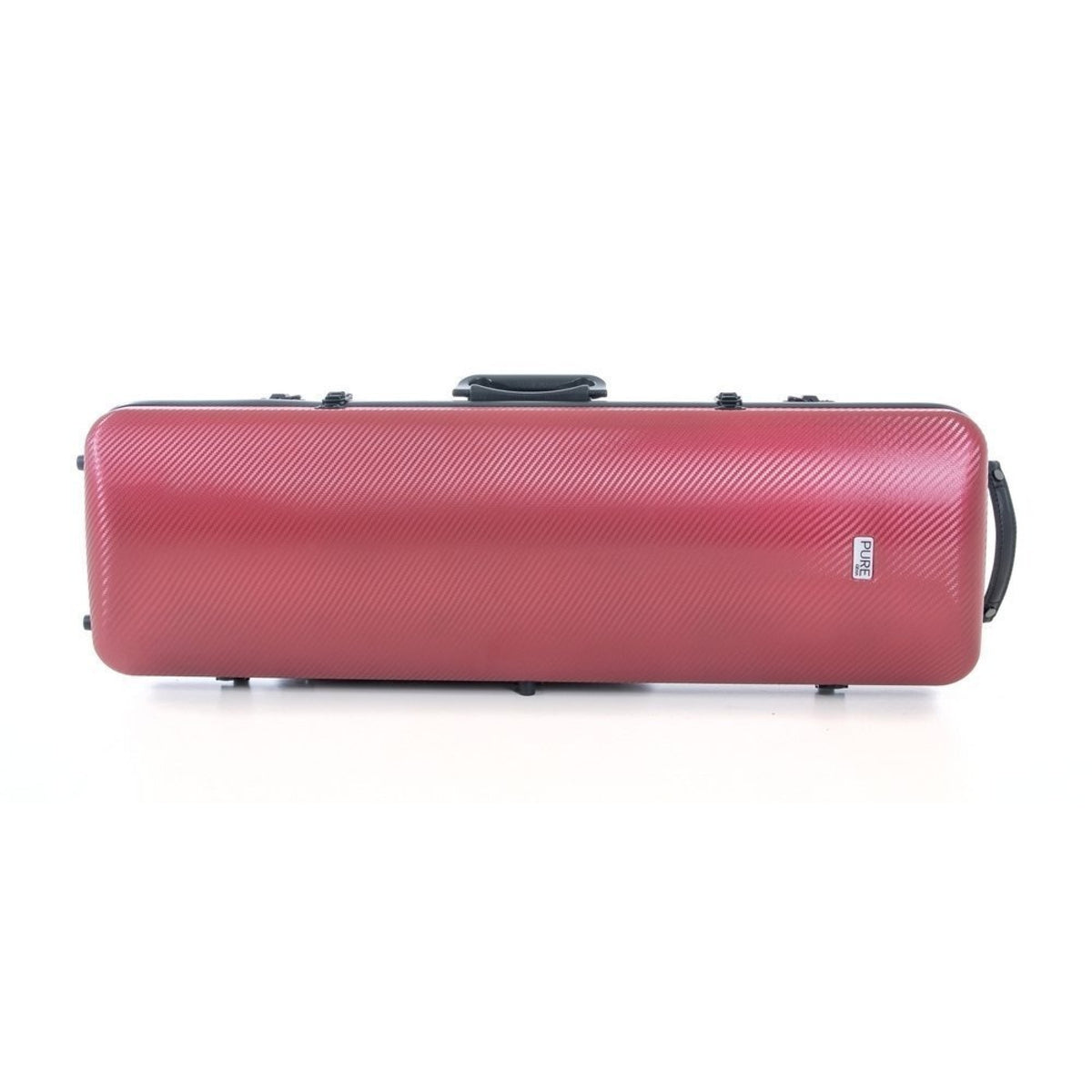 Gewa Pure polycarbonate oblong violin case in red