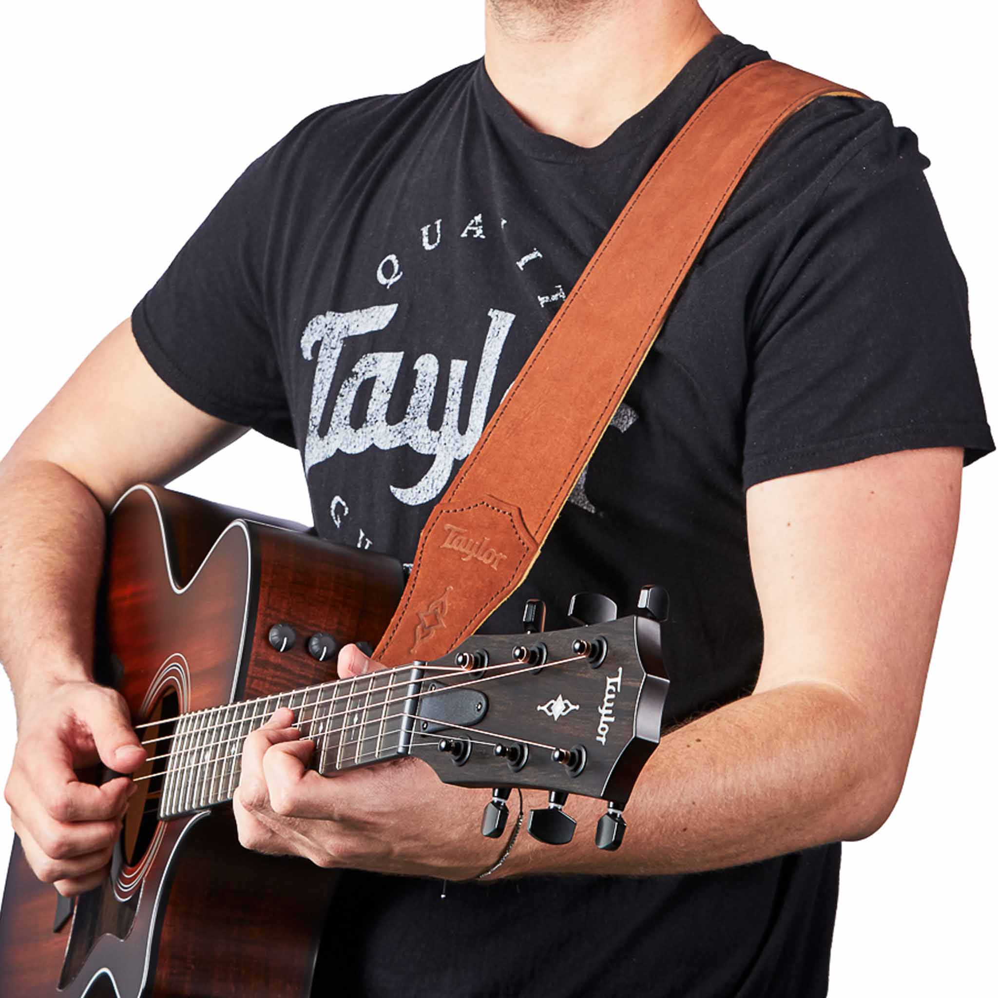 Taylor Gemstone 2.5" Sanded Leather Guitar Strap