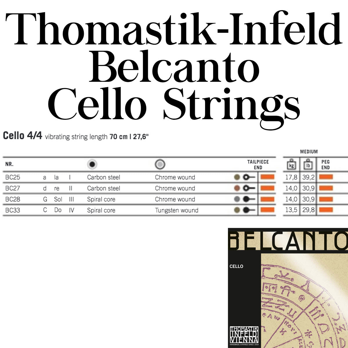 Thomastik Belcanto Cello C String