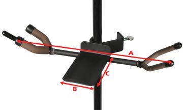 Twin Violin Stand Hanger