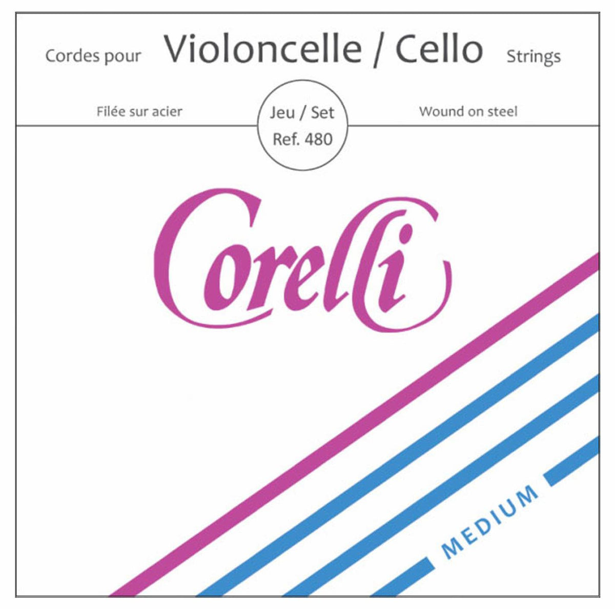 Corelli Crystal Cello D String Double Alloy Wound On Steel