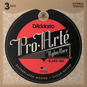 D'Addario EJ45 Pro-Arté Nylon Classical Guitar String Set, Normal