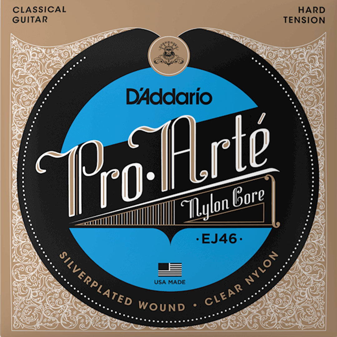 D'Addario EJ46 Pro-Arté Nylon Classical Guitar String Set, Hard