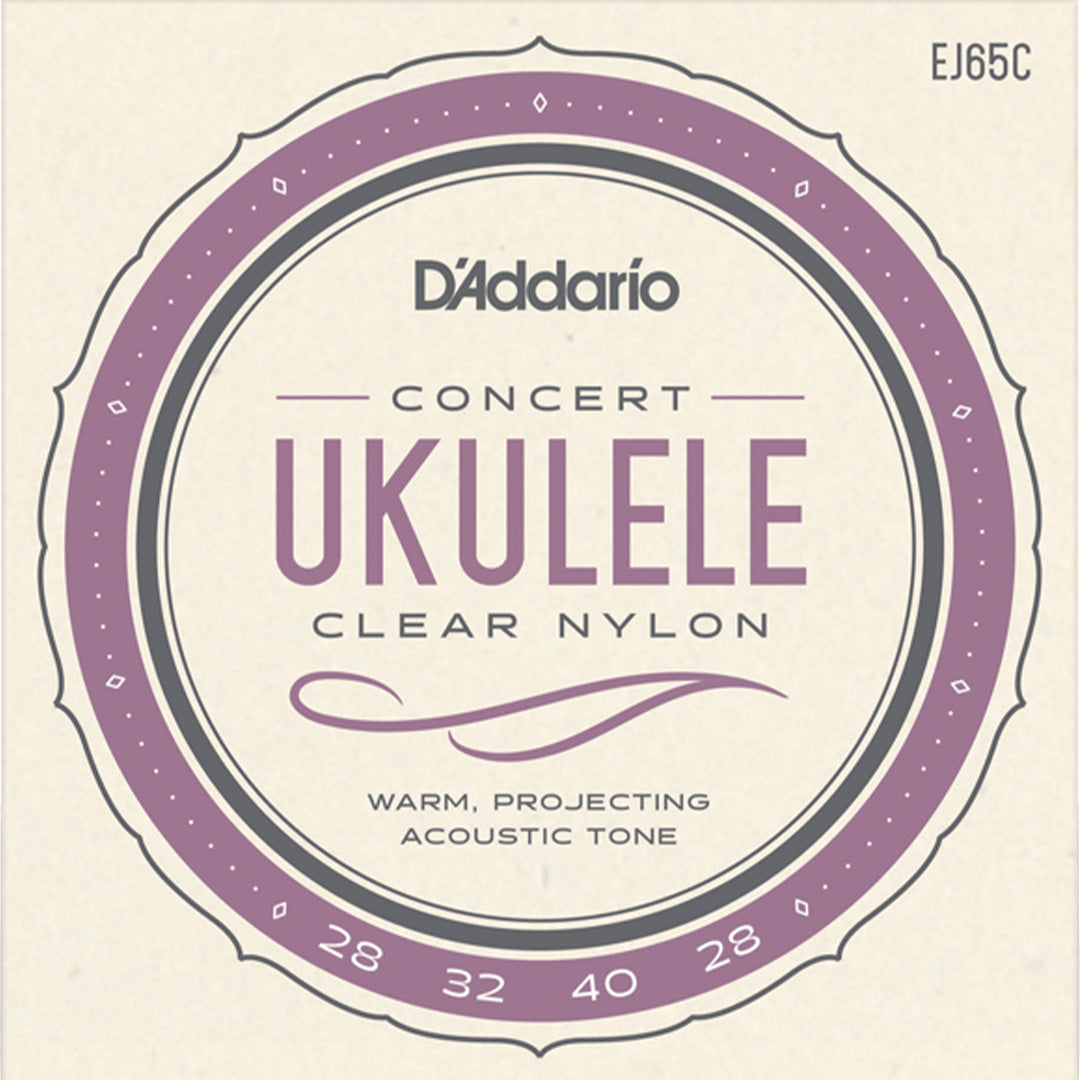 D'Addario EJ65C Clear Nylon Concert Ukulele String Set