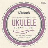 D'Addario EJ65C Clear Nylon Concert Ukulele String Set