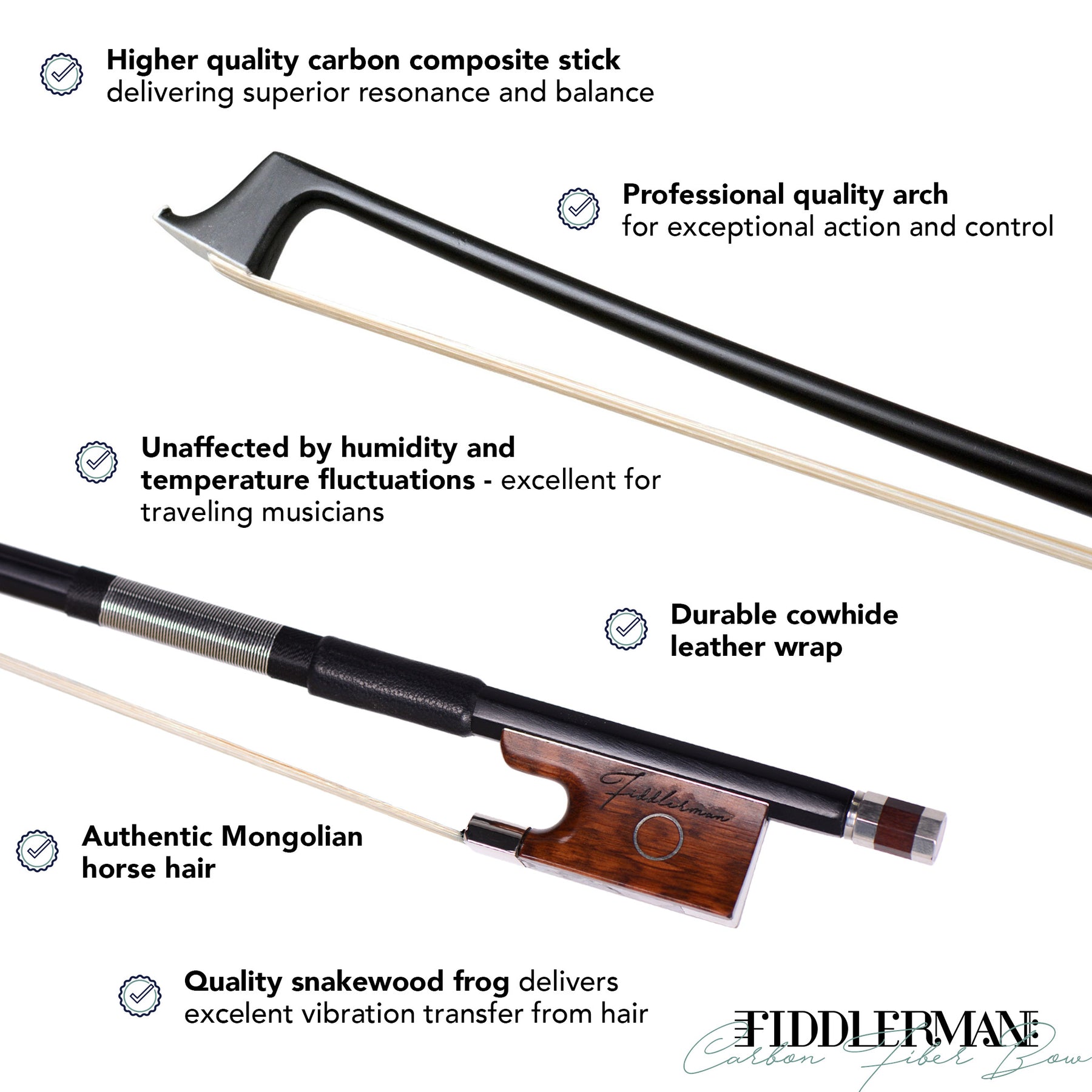 Fiddlerman Carbon Fiber Violin Bow