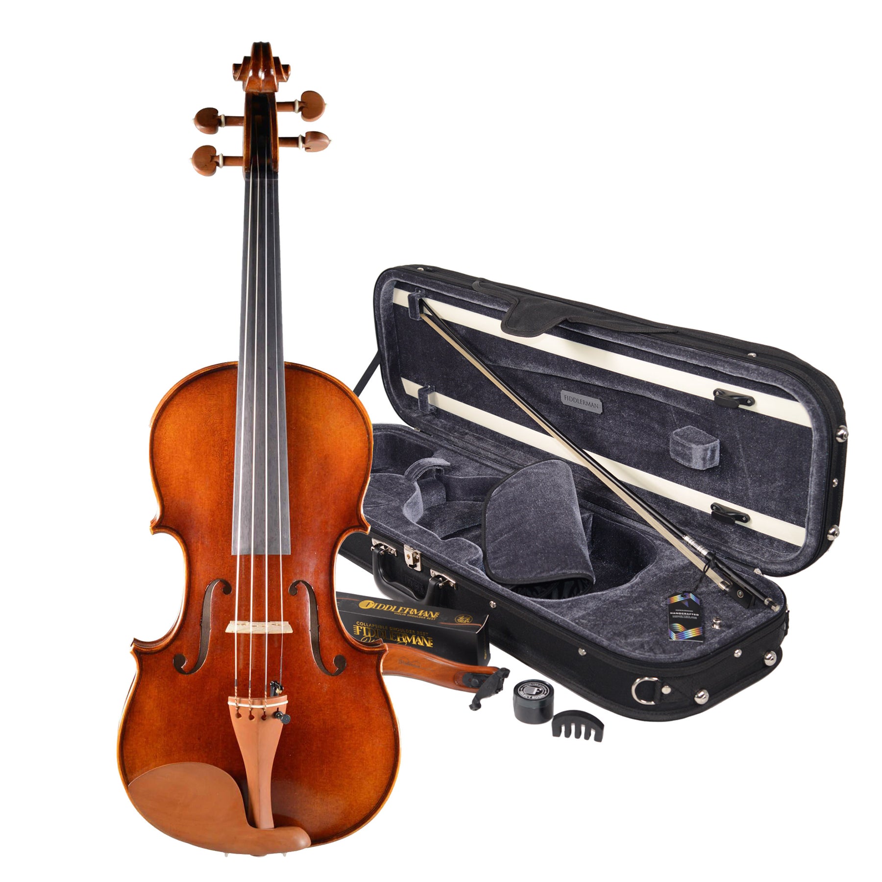 B-Stock Fiddlerman Concert Deluxe Violin Outfit
