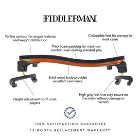 Fiddlerman Wood Violin Shoulder Rest