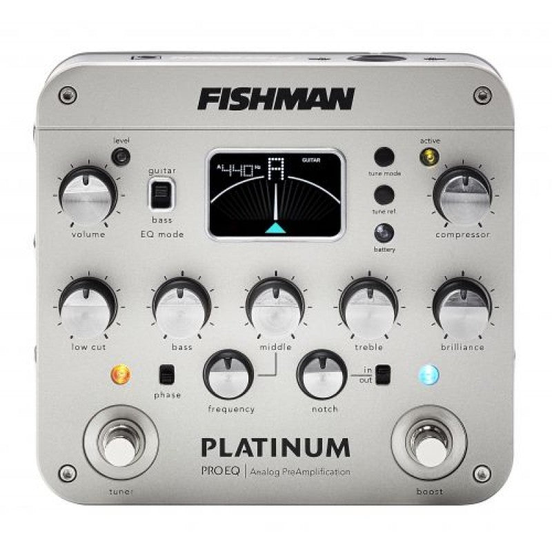 株安[美品] FISHMAN Platinum Pro EQ アコギ用プリアンプ シンプルな仕様の旧型モデル [TG647] エフェクター