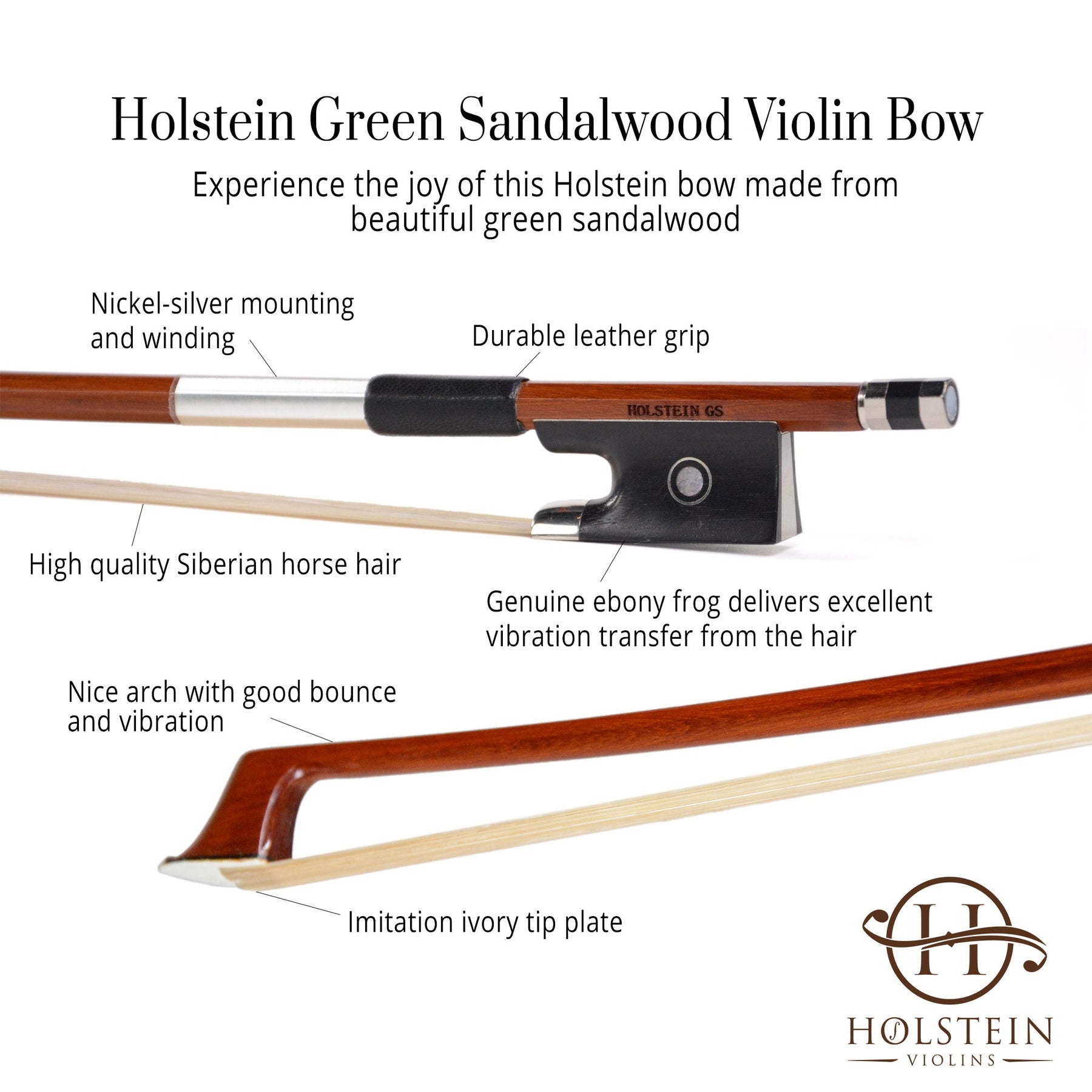 B-Stock Holstein Sandalwood Violin Bow
