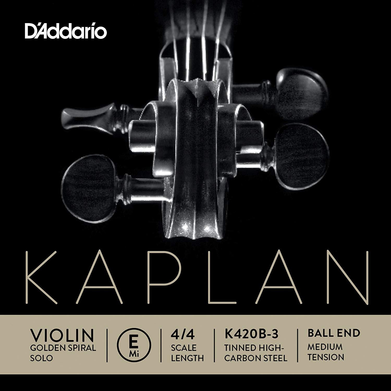 D'Addario Kaplan Golden Spiral Solo Violin E-String