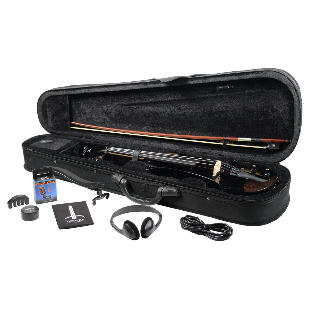 Tower Strings Electric Pro Violin Outfit