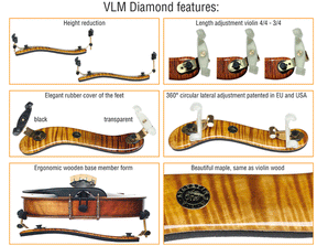 Viva La Musica Diamond Series Violin Shoulder Rest